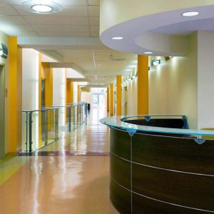 Newark Nursing School corridor