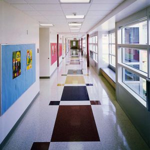 Redwood Elementary School corridor